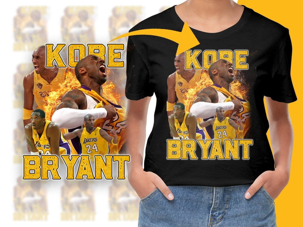 Kobe Bryant Los Angeles Lakers Bootleg PNG File - Teepew