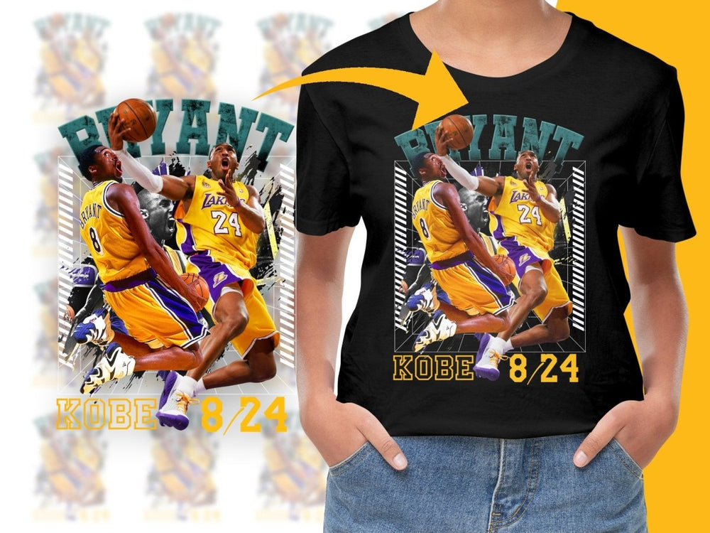 Kobe Bryant Los Angeles Lakers Legends Bootleg Retro Style PNG File - Teepew