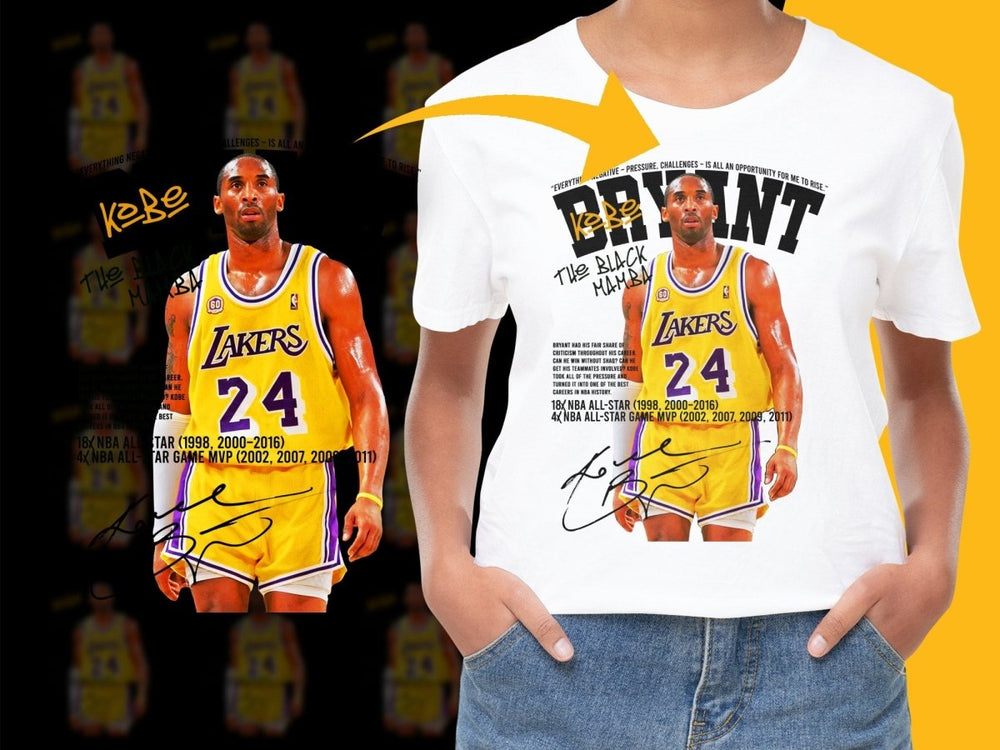 Kobe Bryant the Black Mamba Lakers 24 PNG File - Teepew