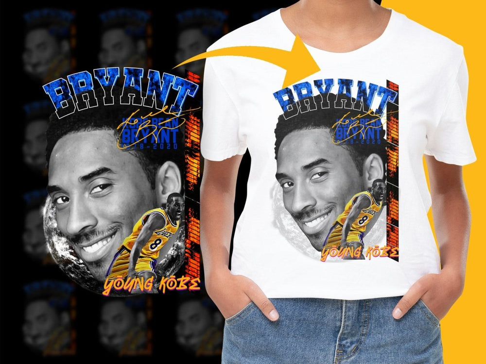 Kobe Bryant Young Kobe 8 - 2020 Remembrance PNG File - Teepew