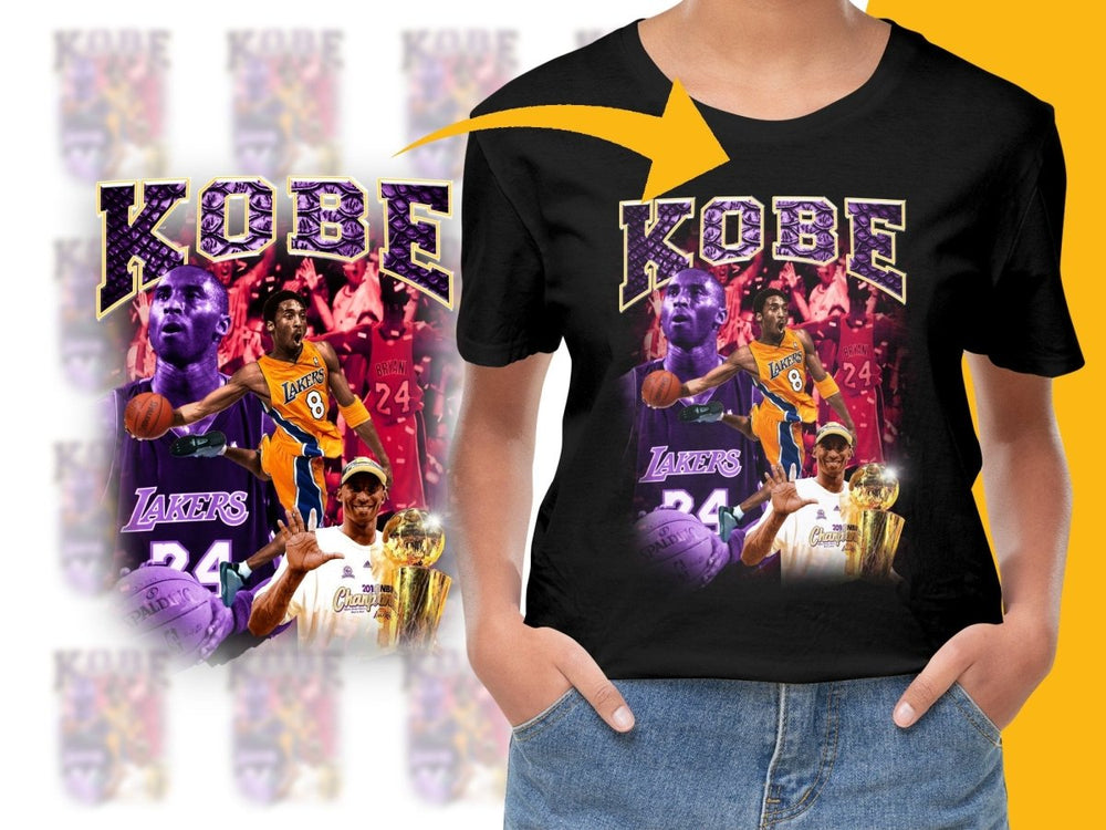 Kobe Tribute Lakers Basketball Legend Graphic PNG File - Teepew