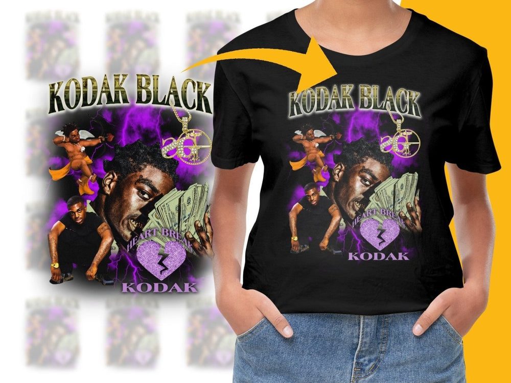 Kodak Black Heart Break Kodak Bootleg PNG File - Teepew