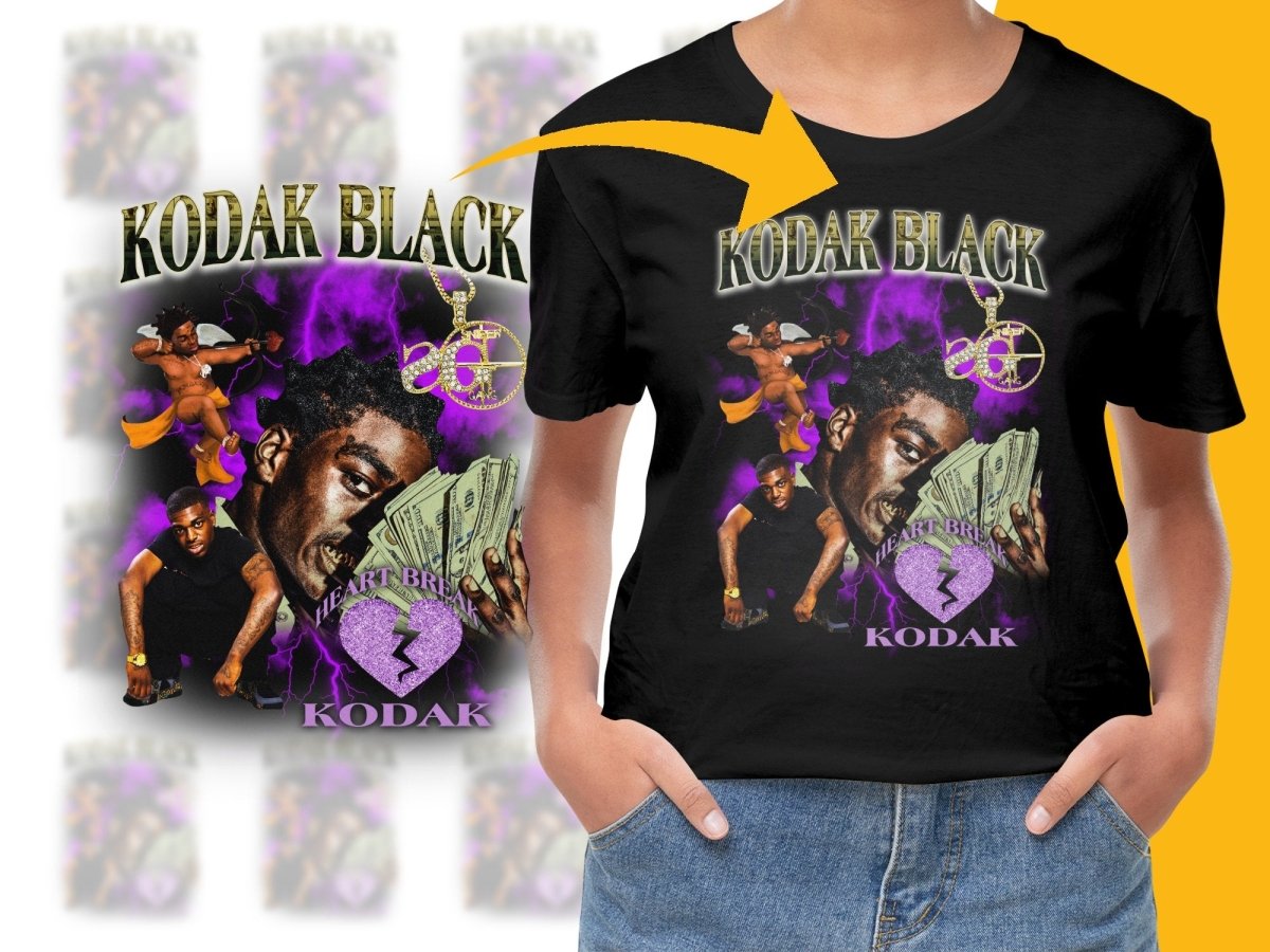 Kodak Black Heart Break Kodak Bootleg PNG File - Teepew