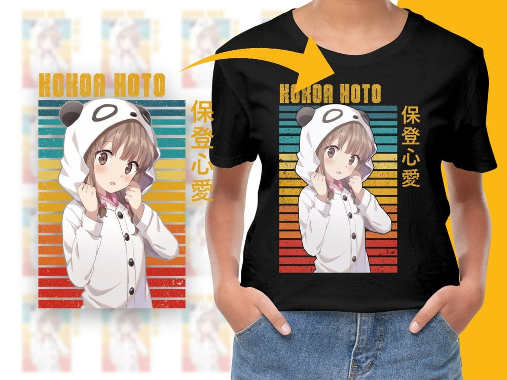 Kokoa Hoto Cute Panda Hoodie Anime Character Digital - Teepew