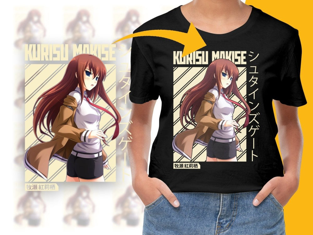 Kurisu Makise Steins Gate Anime Character PNG Digital - Teepew