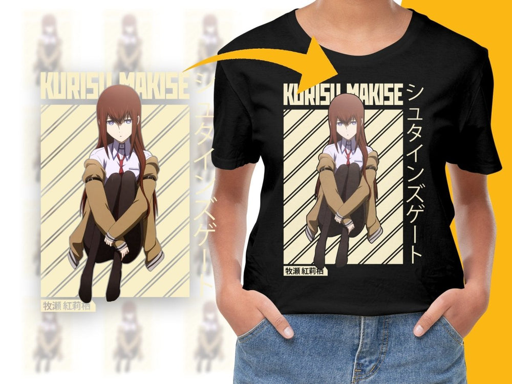 Kurisu Makise Steins Gate Anime Character PNG Digital - Teepew