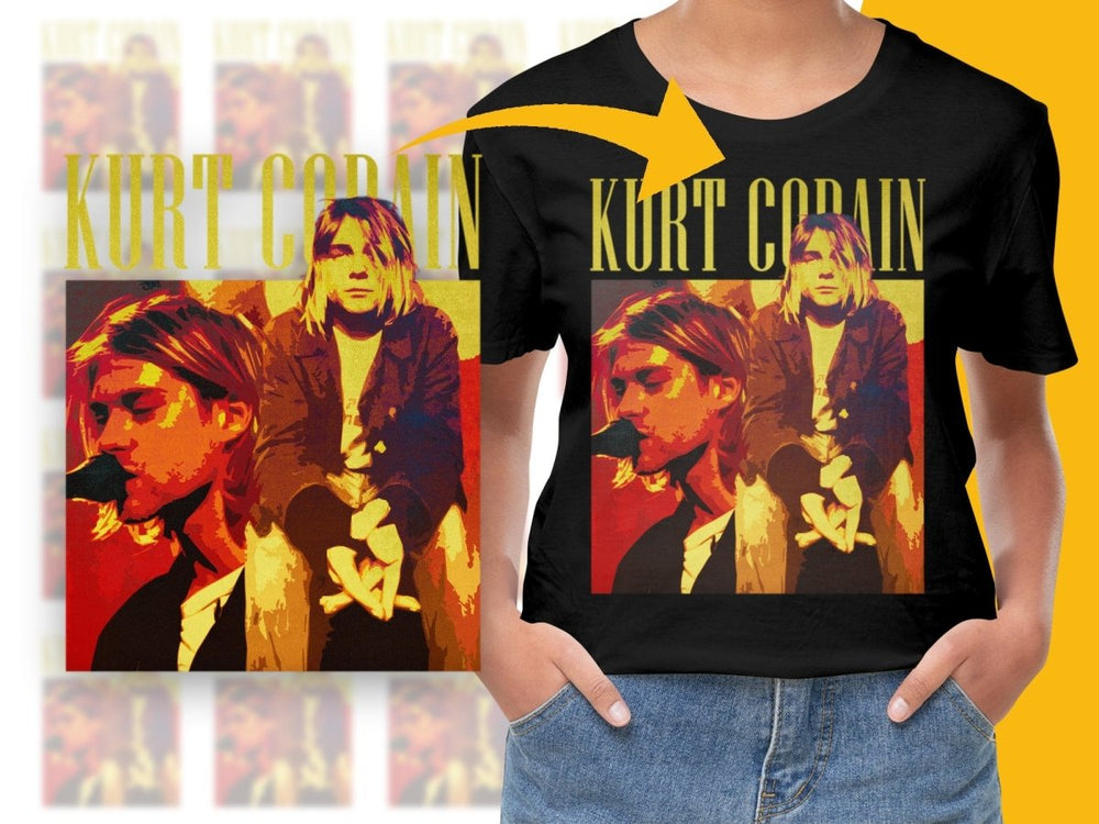 KURT COBAIN Music Homage PNG File - Teepew