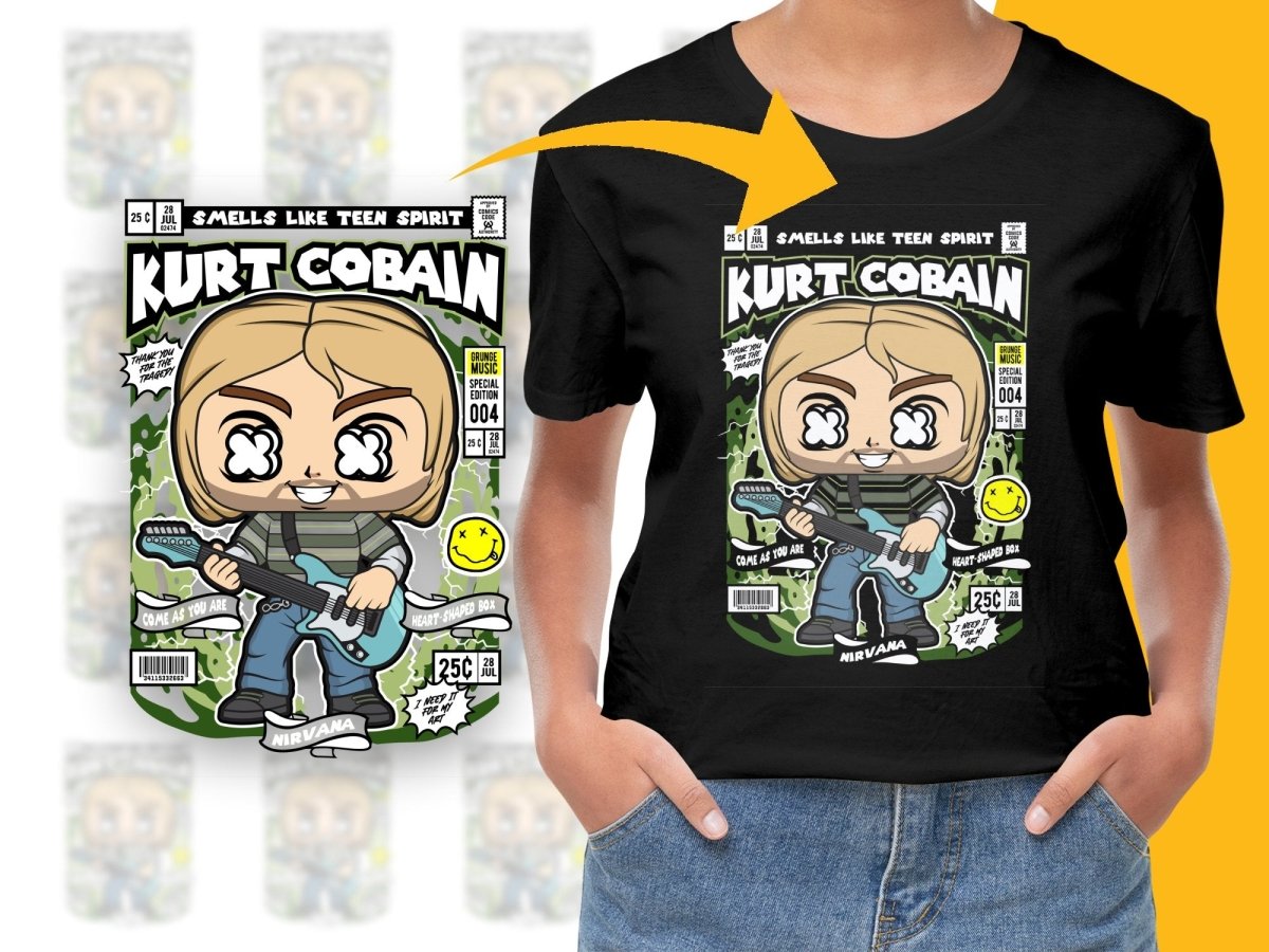 Kurt Cobain Popculture PNG File - Teepew