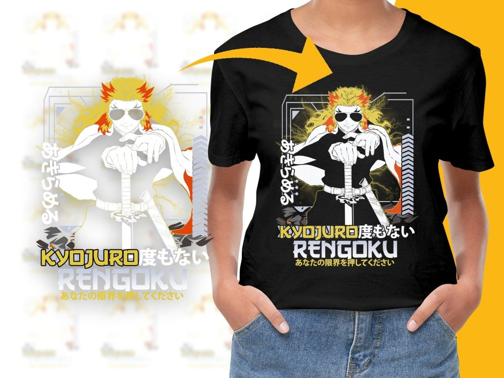 Kyojuro Rengoku Anime Character Graphic PNG File - Teepew