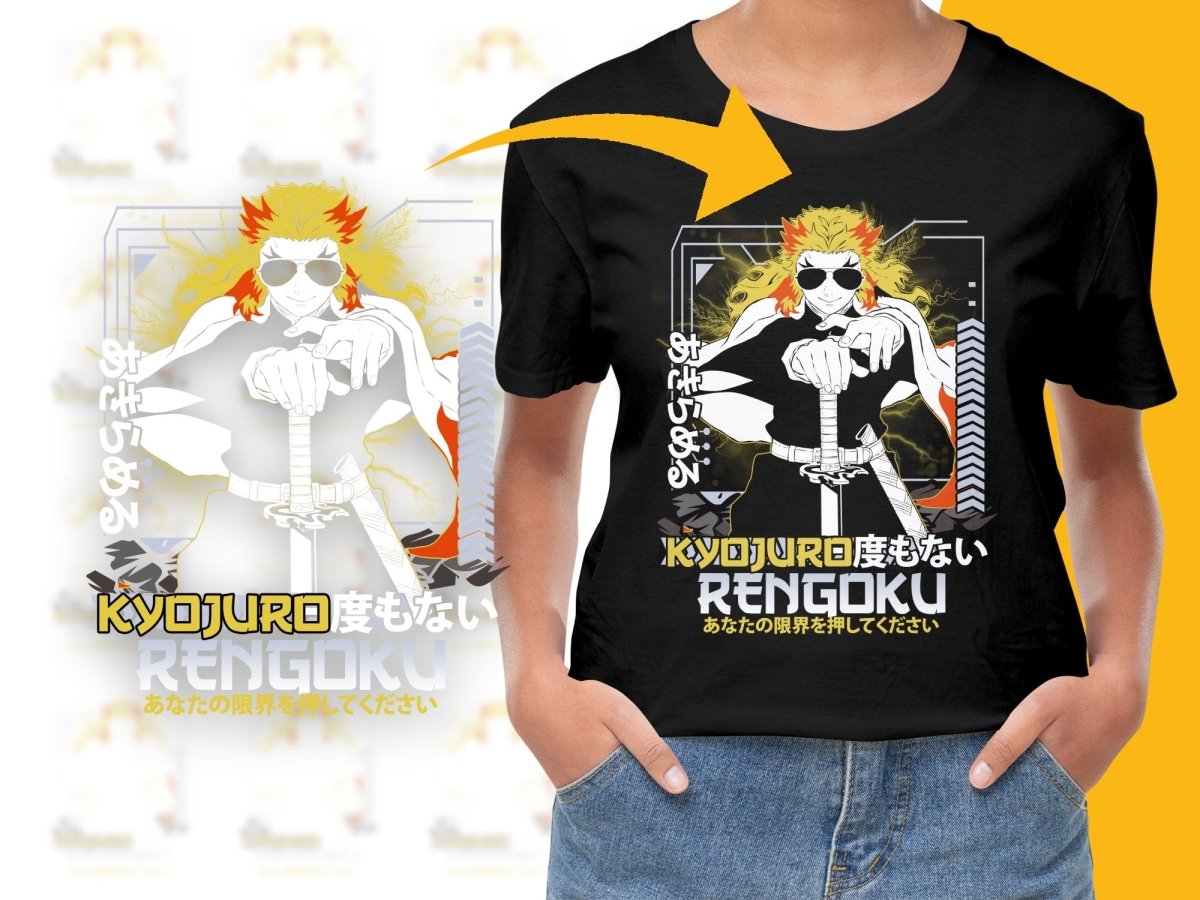 Kyojuro Rengoku Anime Character Graphic PNG File - Teepew