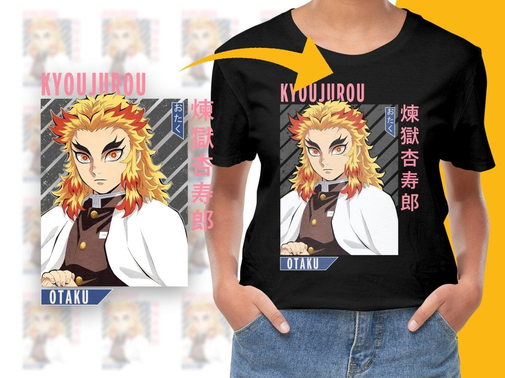 Kyojuro Rengoku Anime Character PNG Digital Download - Teepew