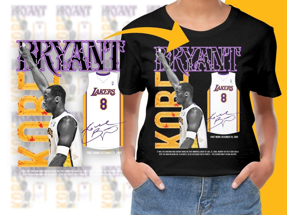 Lakers Basketball Champion Kobe Bryant Bootleg PNG File - Teepew