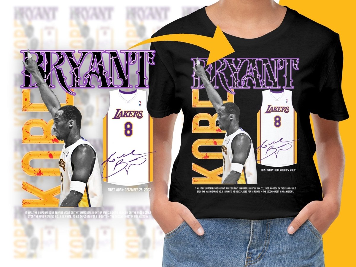 Lakers Basketball Champion Kobe Bryant Bootleg PNG File - Teepew
