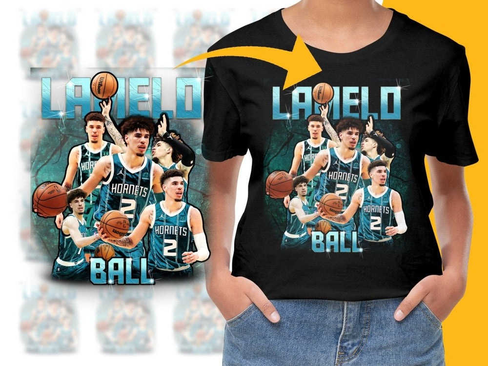 LaMelo Ball Basketball Superstar Bootleg PNG File - Teepew