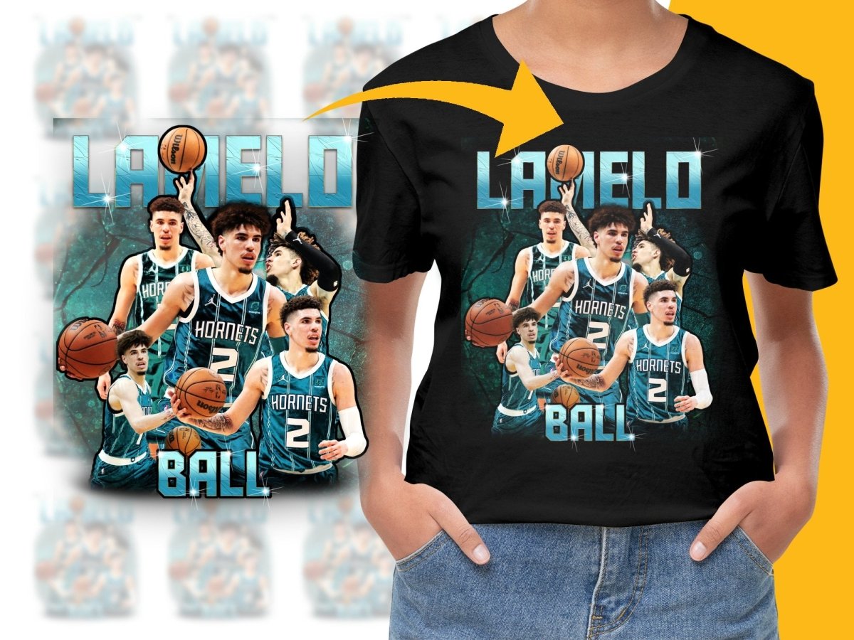LaMelo Ball Basketball Superstar Bootleg PNG File - Teepew
