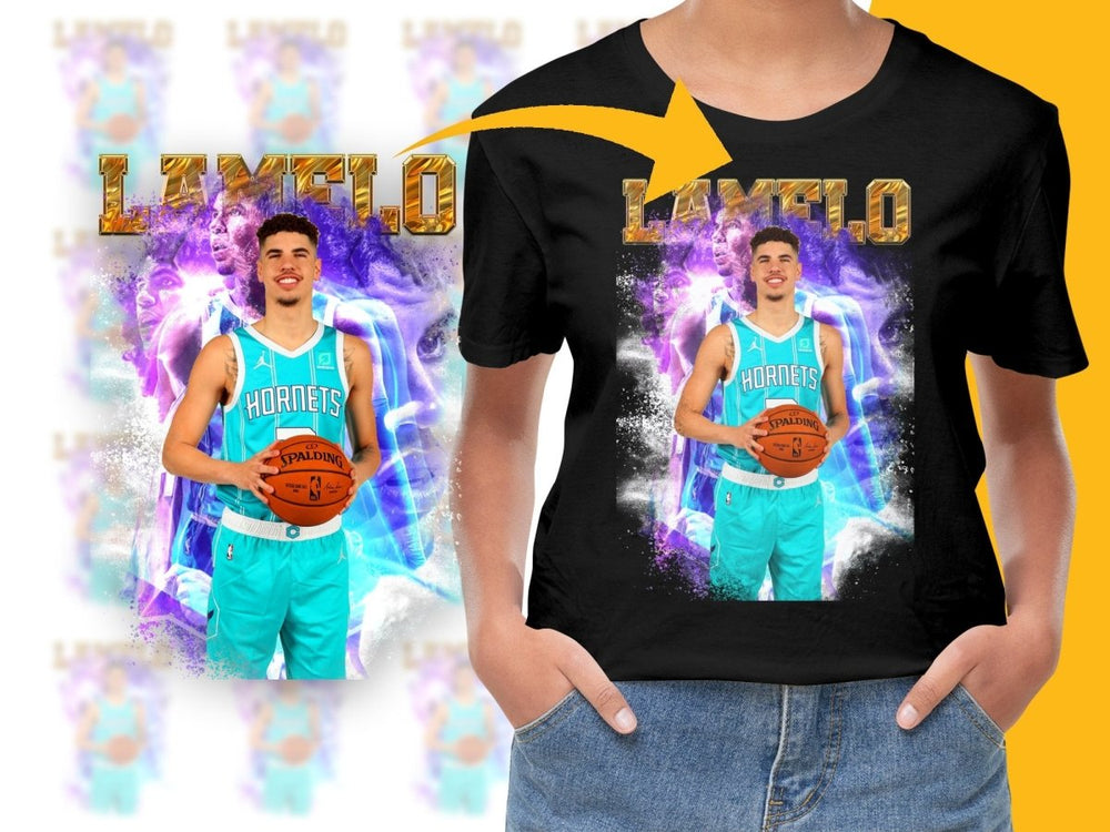 LaMelo Ball Charlotte Hornets Basketball Star Game Day Bootleg PNG File - Teepew