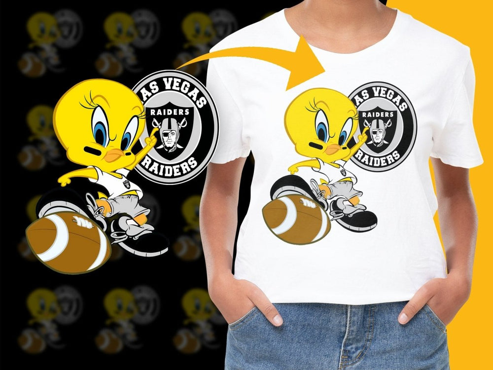 Las Vegas Raiders Tweety Bird Fun Graphic PNG File - Teepew