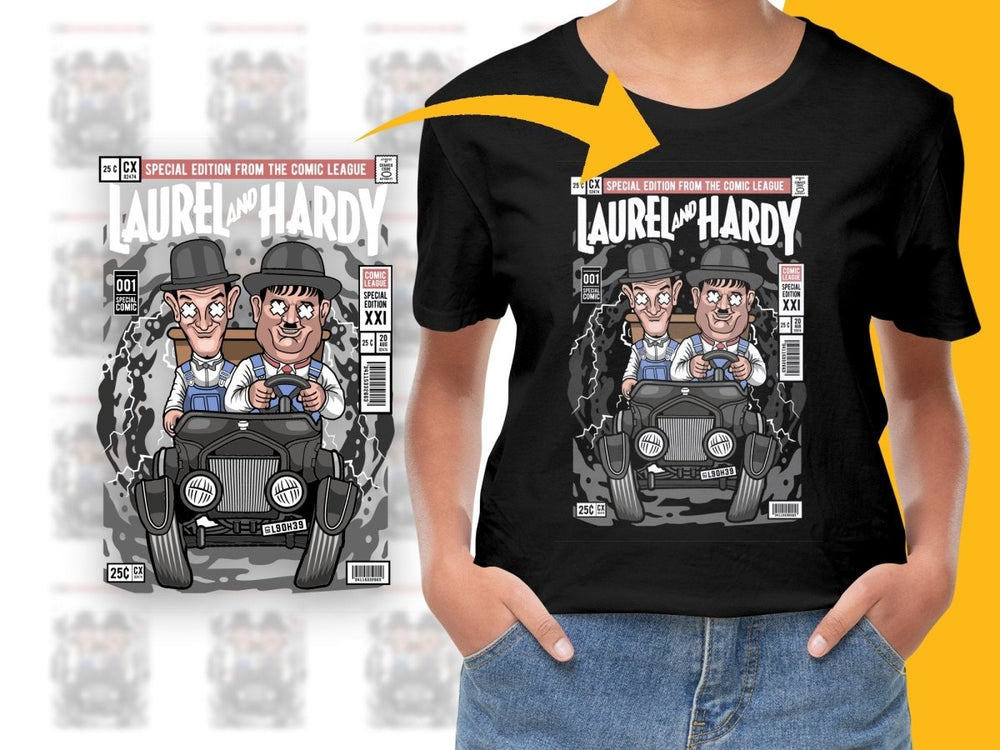 Laurel And Hardy Popculture PNG File - Teepew
