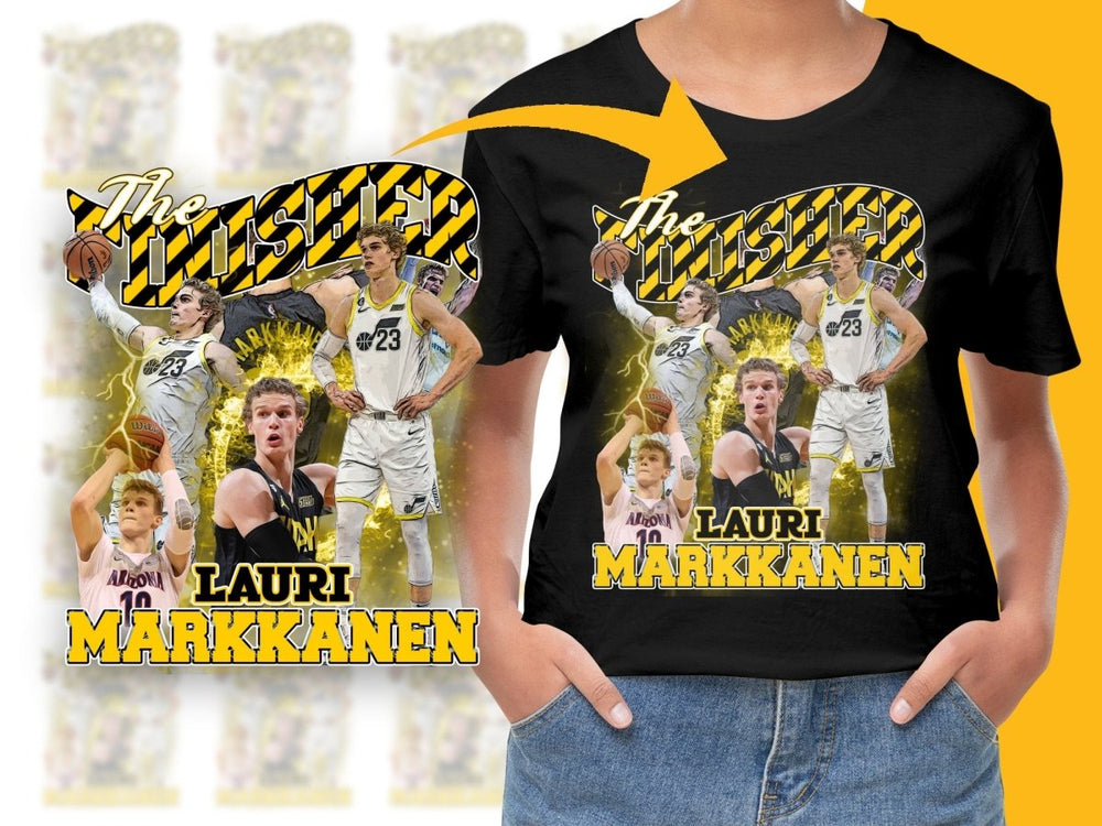 Lauri Markkanen The Finisher Basketball Star Bootleg PNG File - Teepew
