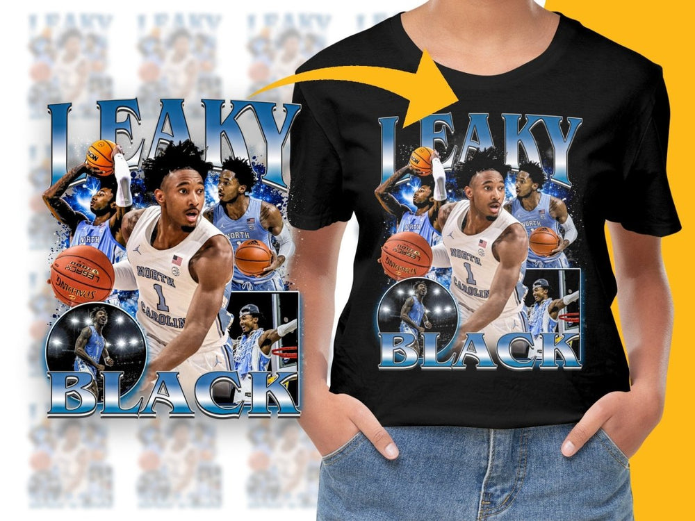 Leaky Black North Carolina Basketball Star Bootleg PNG File - Teepew