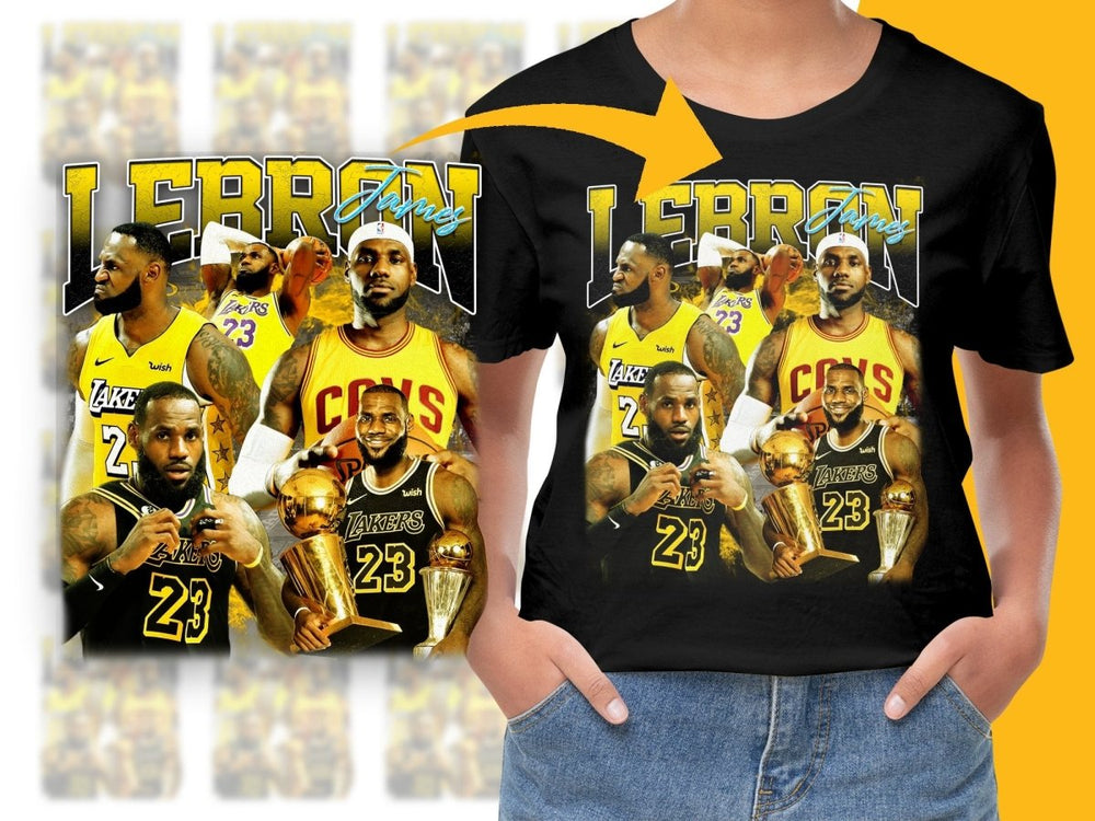 Lebron James Lakers And Cavaliers Champs Bootleg PNG File - Teepew