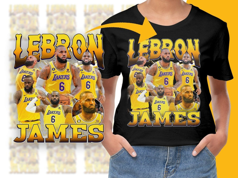 Lebron James Lakers Bootleg Fan Art Graphic PNG File - Teepew