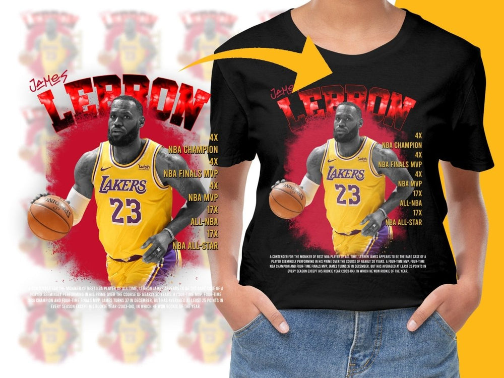 LeBron James Legendary Basketball Champion Lakers Bootleg PNG File - Teepew
