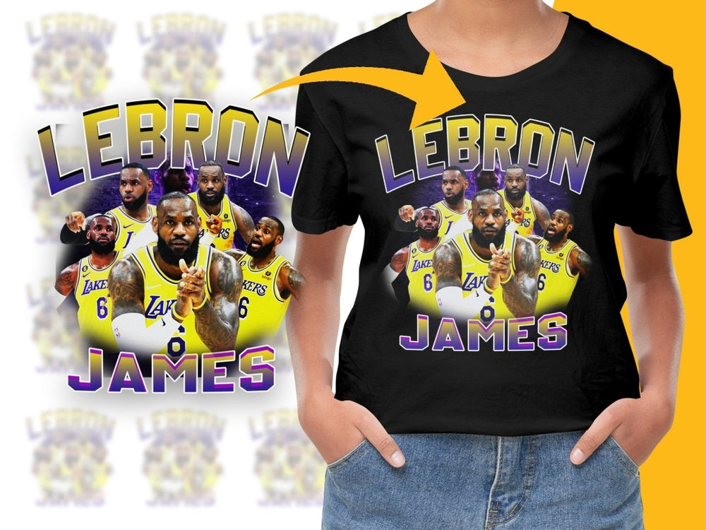 Lebron James Los Angeles Lakers Basketball Legend Bootleg PNG File - Teepew