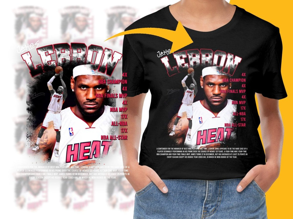 Lebron James Miami Heat NBA Champion MVP All - Star Bootleg PNG File - Teepew