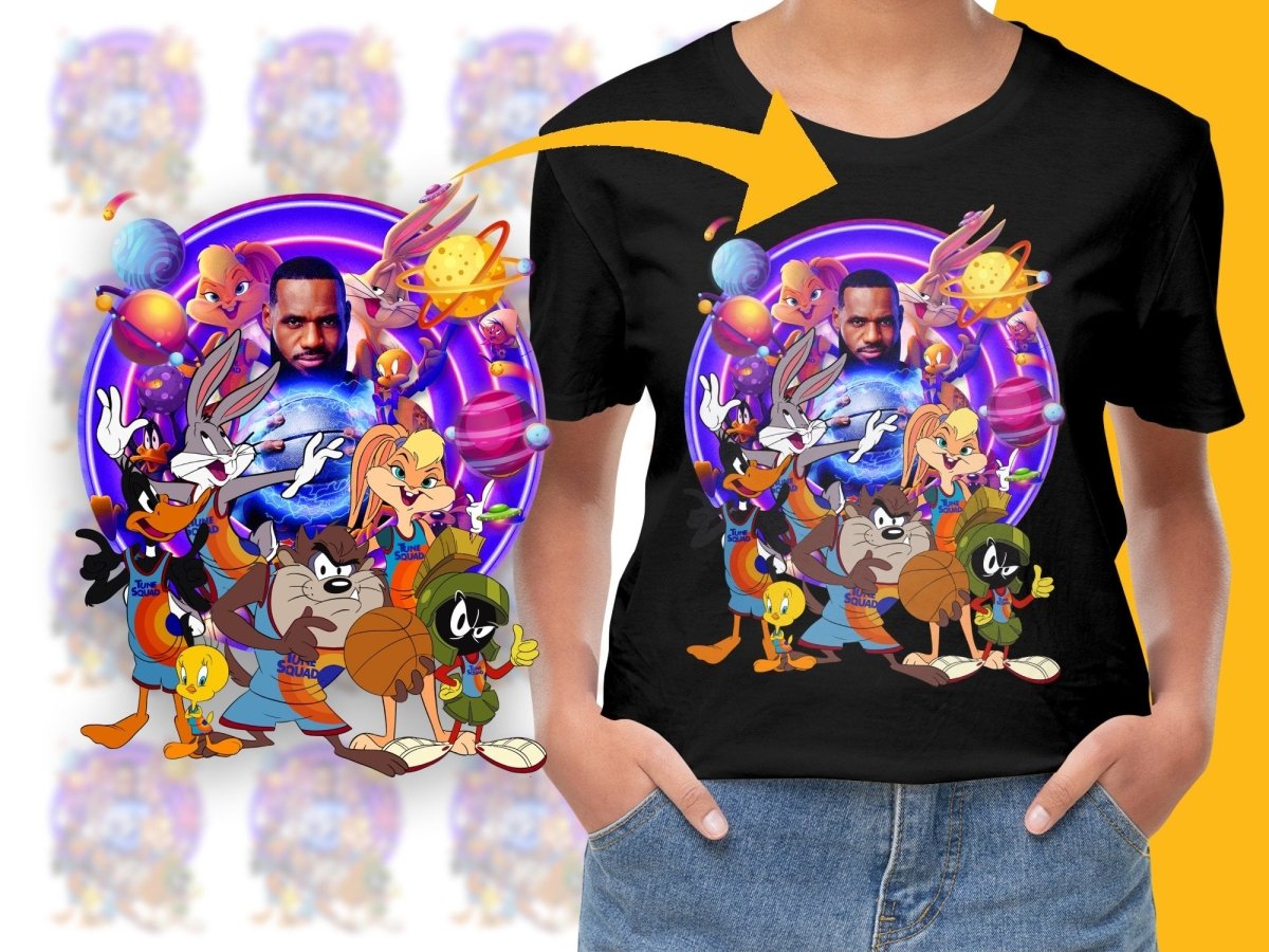 Lebron James Space Jam A New Legacy Tune Squad Basketball Players PNG File - Teepew