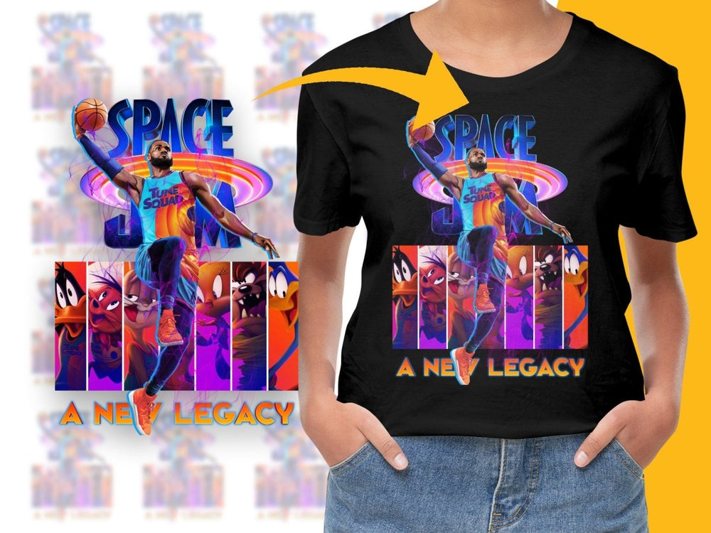 Lebron James Space Jam Basketball Tune Squad A New Legacy PNG File - Teepew