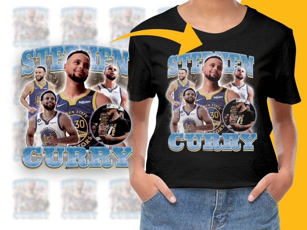 Legend Stephen Curry Golden State Warriors NBA Bootleg PNG File - Teepew