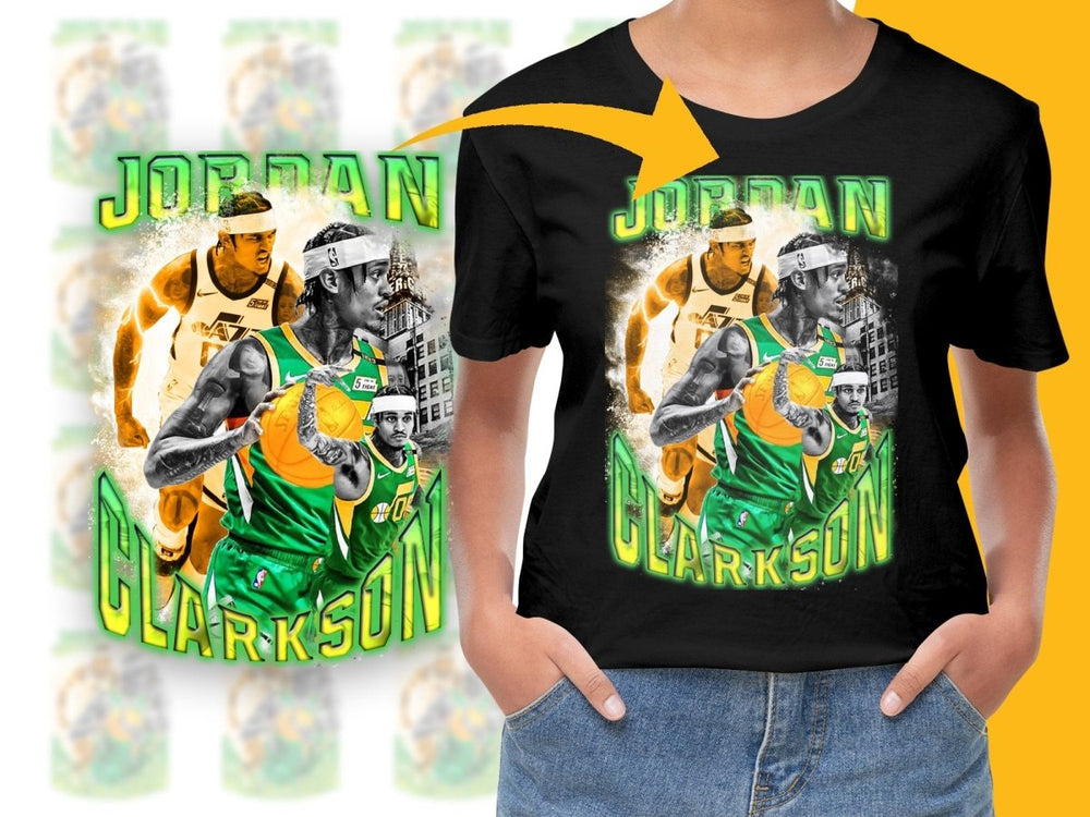 Legendary Basketball Player Jordan Clarkson Utah Jazz Bootleg PNG File - Teepew