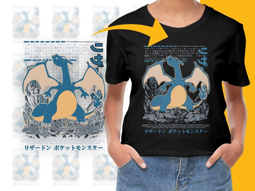 Legendary Charizard T-Shirt for Anime Enthusiasts - Teepew