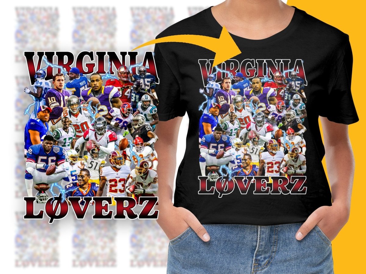 Legendary Football Heroes Virginia Lovers NFL Bootleg PNG File - Teepew