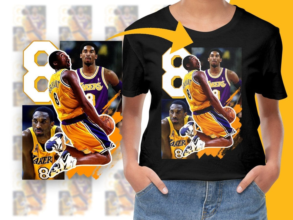 Legendary Kobe Bryant Basketball Star Los Angeles Lakers Moments Bootleg PNG File - Teepew