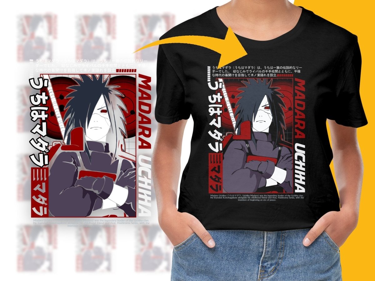 Legendary Madara Uchiha PNG File with Bold Design - Teepew