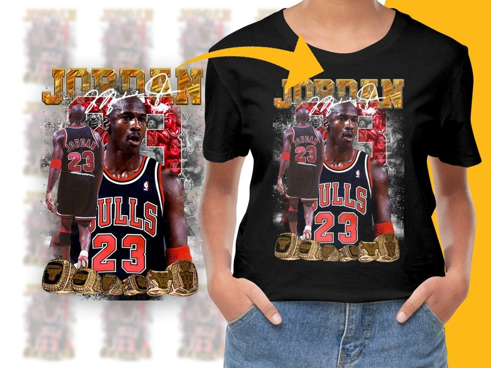 Legendary Michael Jordan Basketball Champion Chicago Bulls Bootleg PNG File - Teepew