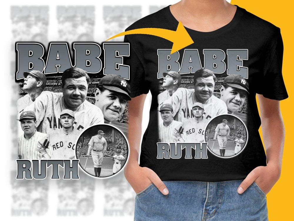 Legendary MLB Baseball Bootleg Babe Ruth PNG File - Teepew