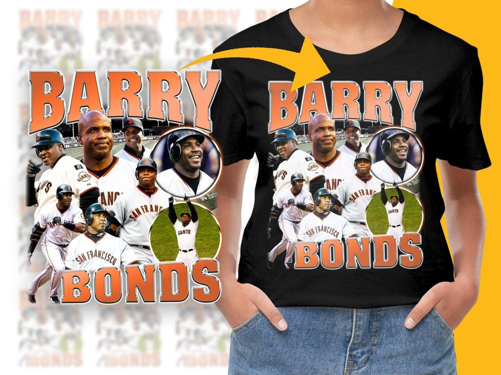 Legendary MLB Baseball Bootleg Barry Bonds PNG File - Teepew