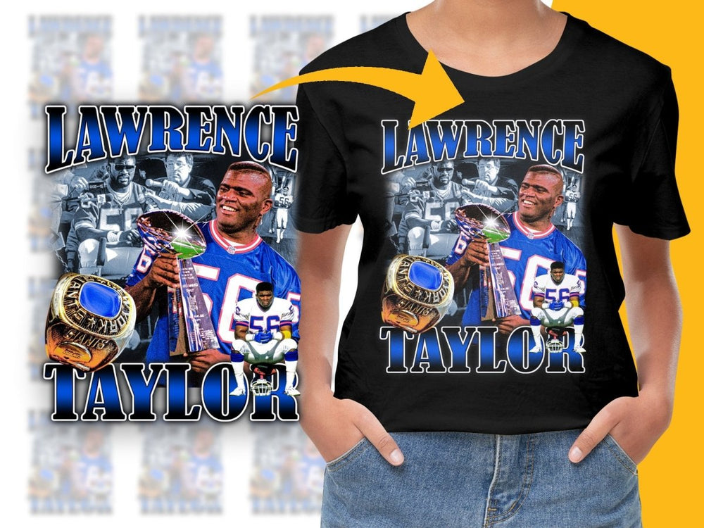 Legendary Moments Of Lawrence Taylor Buffalo Bills NFL Champion Bootleg PNG File - Teepew