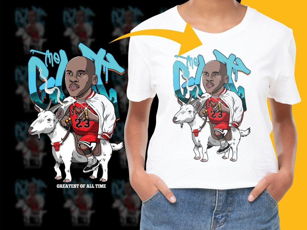 Legendary Sports Icon Riding a Goat PNG File - Teepew