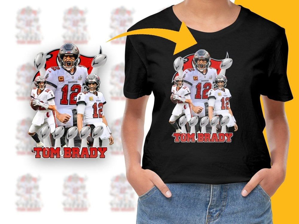 Legendary Tom Brady Football Icons Bootleg PNG File - Teepew