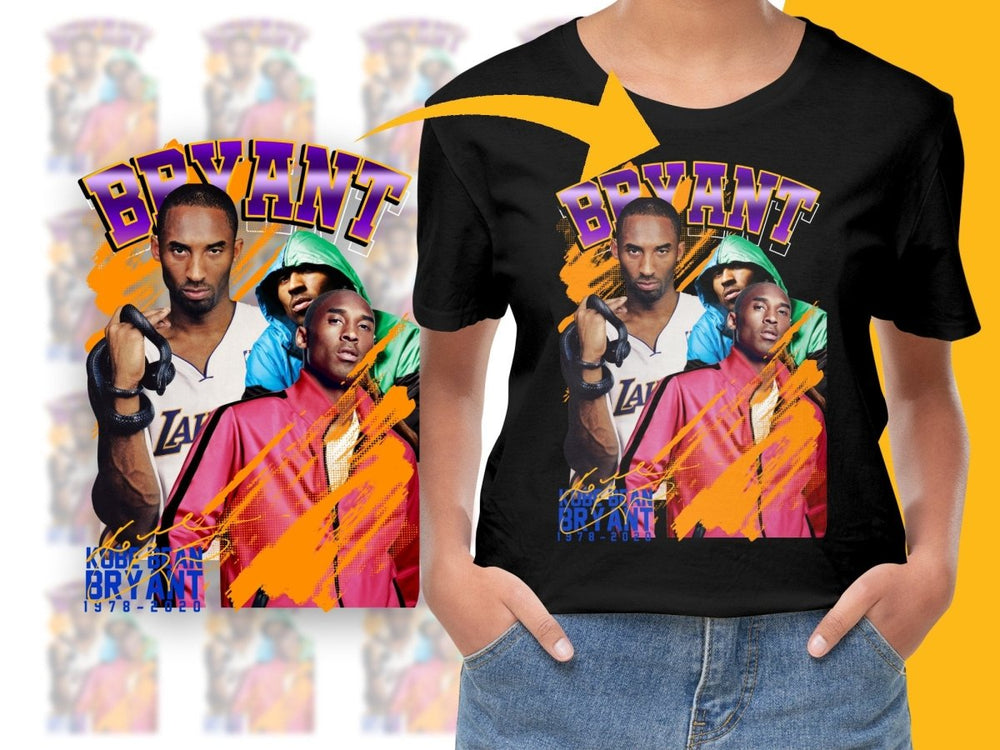 Legendry Kobe Bryant Basketball Star Bootleg PNG File - Teepew