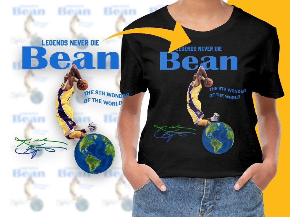 Legends Never Die Kobe Bean Bryant The 8th Wonder Of The World Basketball Legend Bootleg PNG File - Teepew