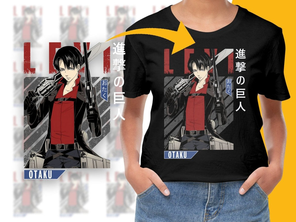 Levi Ackerman Anime Character PNG Digital - Teepew