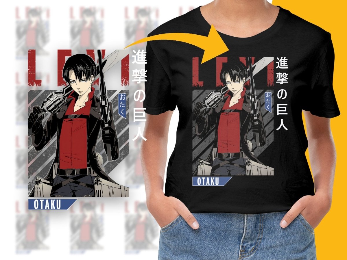 Levi Ackerman Anime Character PNG Digital - Teepew