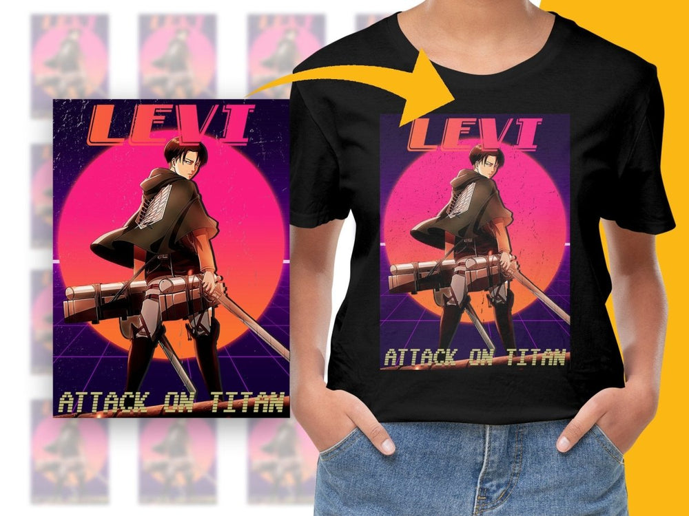 Levi Attack on Titan Anime Character Digital - Teepew