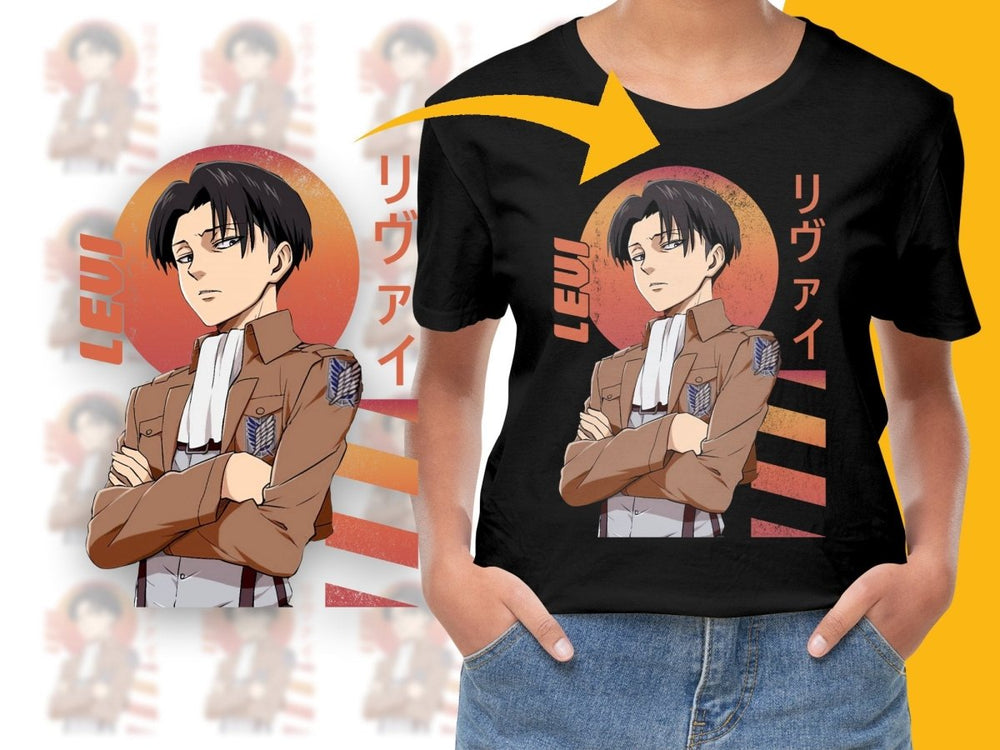 Levi Attack on Titan Anime Character PNG Digital - Teepew