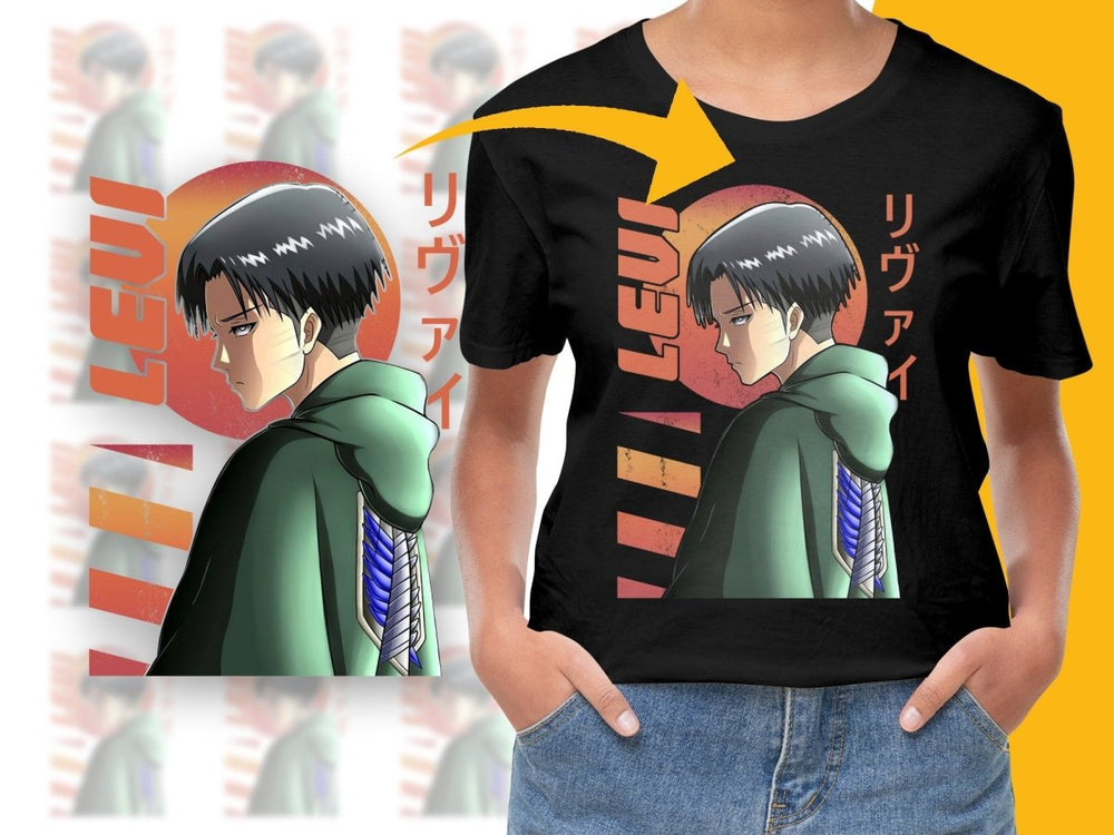 Levi Poster Art Attack on Titan PNG Digital Download - Teepew